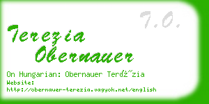 terezia obernauer business card